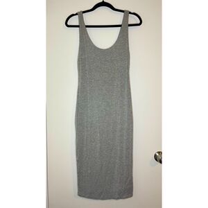 Gray Double Layer Stretchy & Fitting Dress